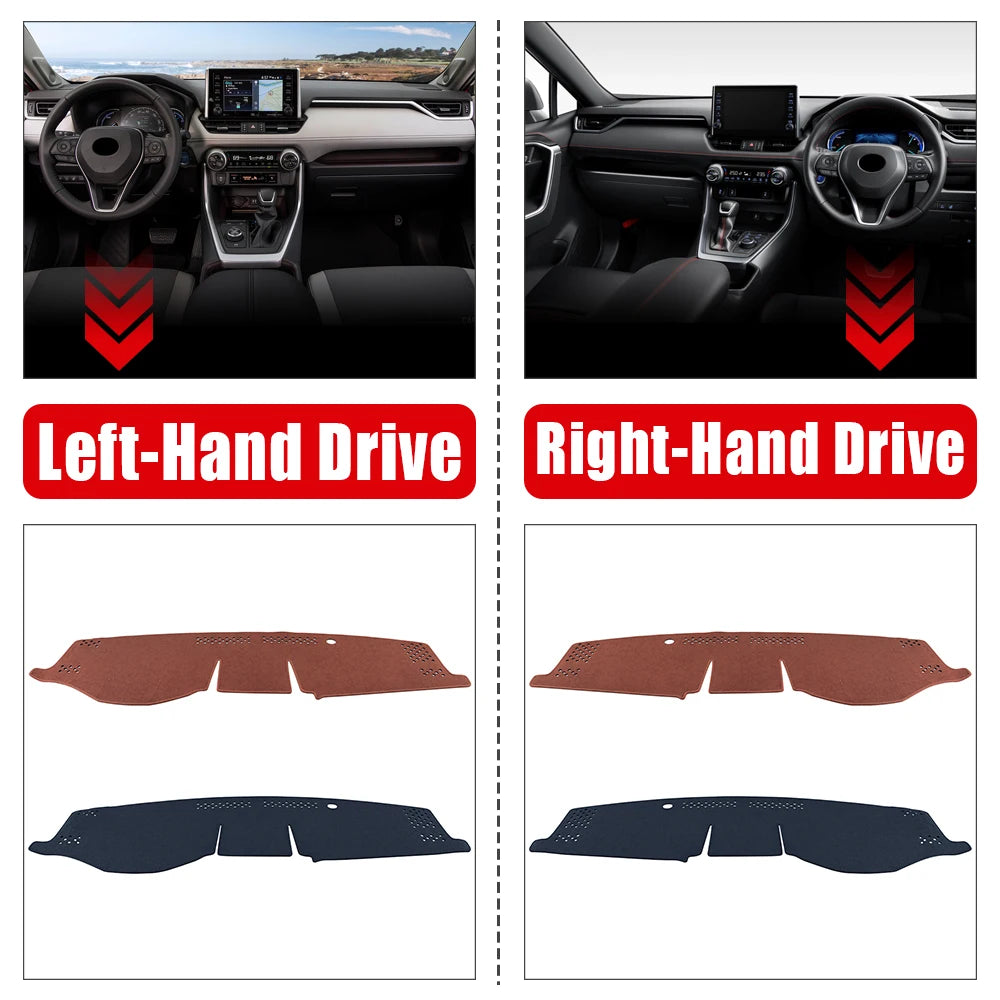 Car Dashboard Mat Sun Shade Instrument Desk Cover Accessories For Toyota RAV4 XA50 2019 2020 2021 2022 2023 2024 2025 Hybrid