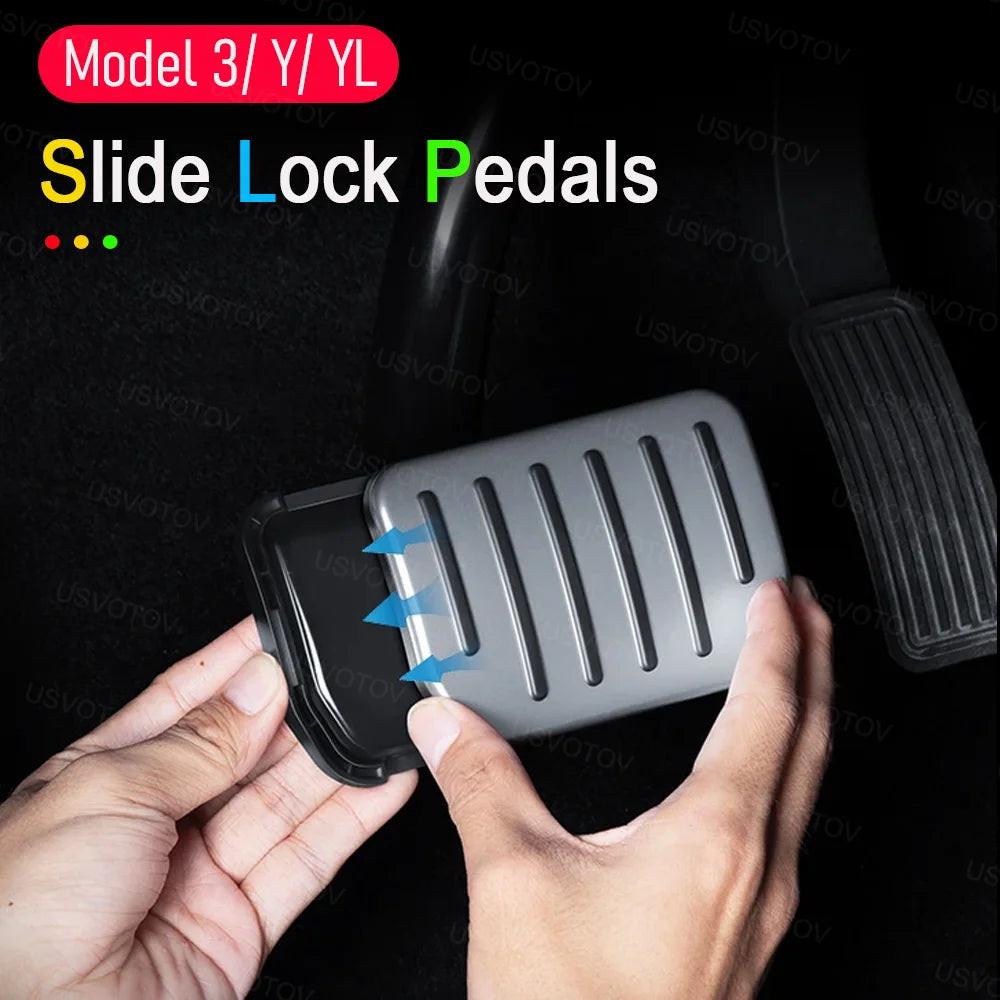 Performance Pedal Sets Accelerator Brake Pedals Cover for Tesla Model Y Juniper Model 3 YL 2021-2026 Accessories Foot Pedal Pads