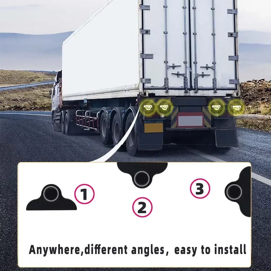 Parking Sensors 4 Kit Sound Alarm System Truck Parktronic Reversing Backup Radar for Van Rv Lorry Trailer Beep Detector Voice