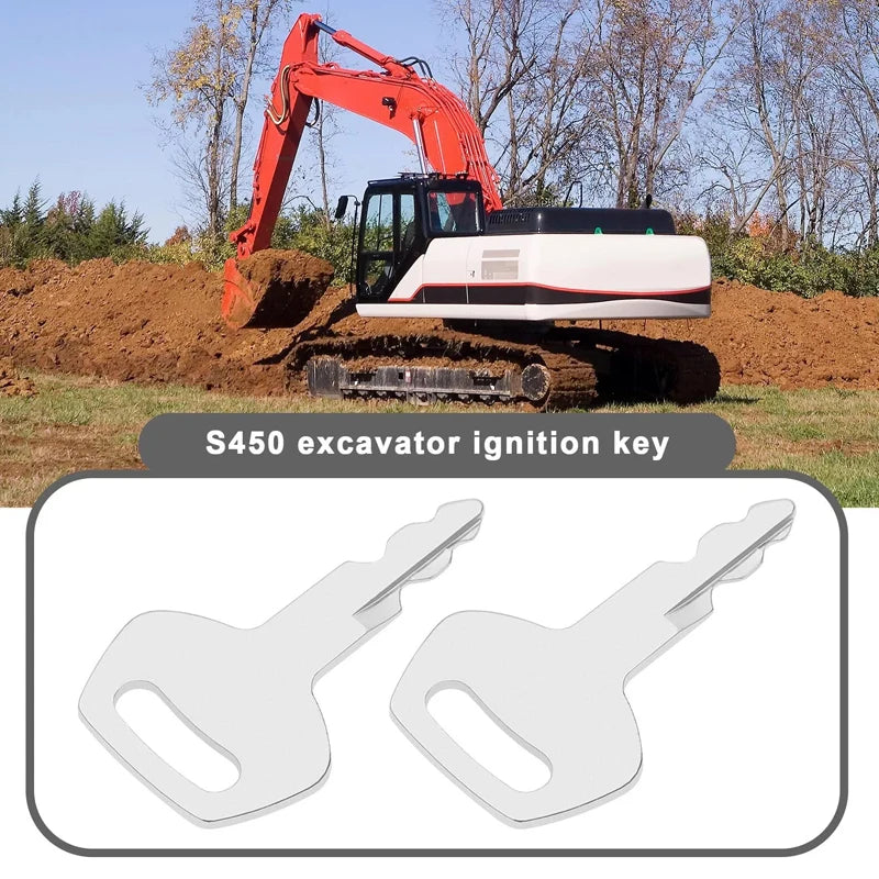 Ignition Starter Keys For CASE JCB SUMITOMO LINKBELT S450 Master Plant Excavator Digger Keys