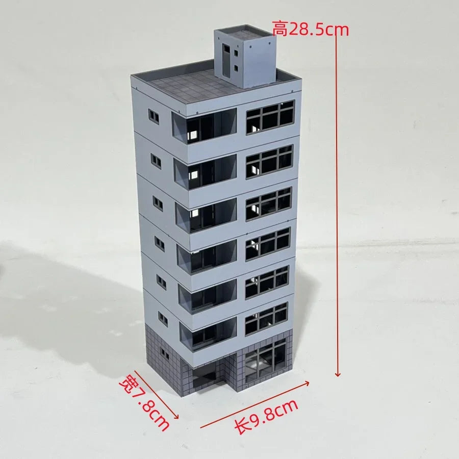 HO Scale 1/87 City Sand Table Train Scene Plastic Assembly Building Model Diy  Toy