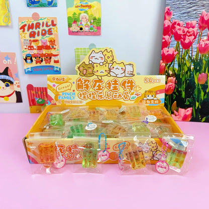 Mini Crystal Popsicle Squishy Ice Cream Stress Relief Toy, Squeezable, Venting, Relieve Anxiety Stress Relief Vent Toys Gift