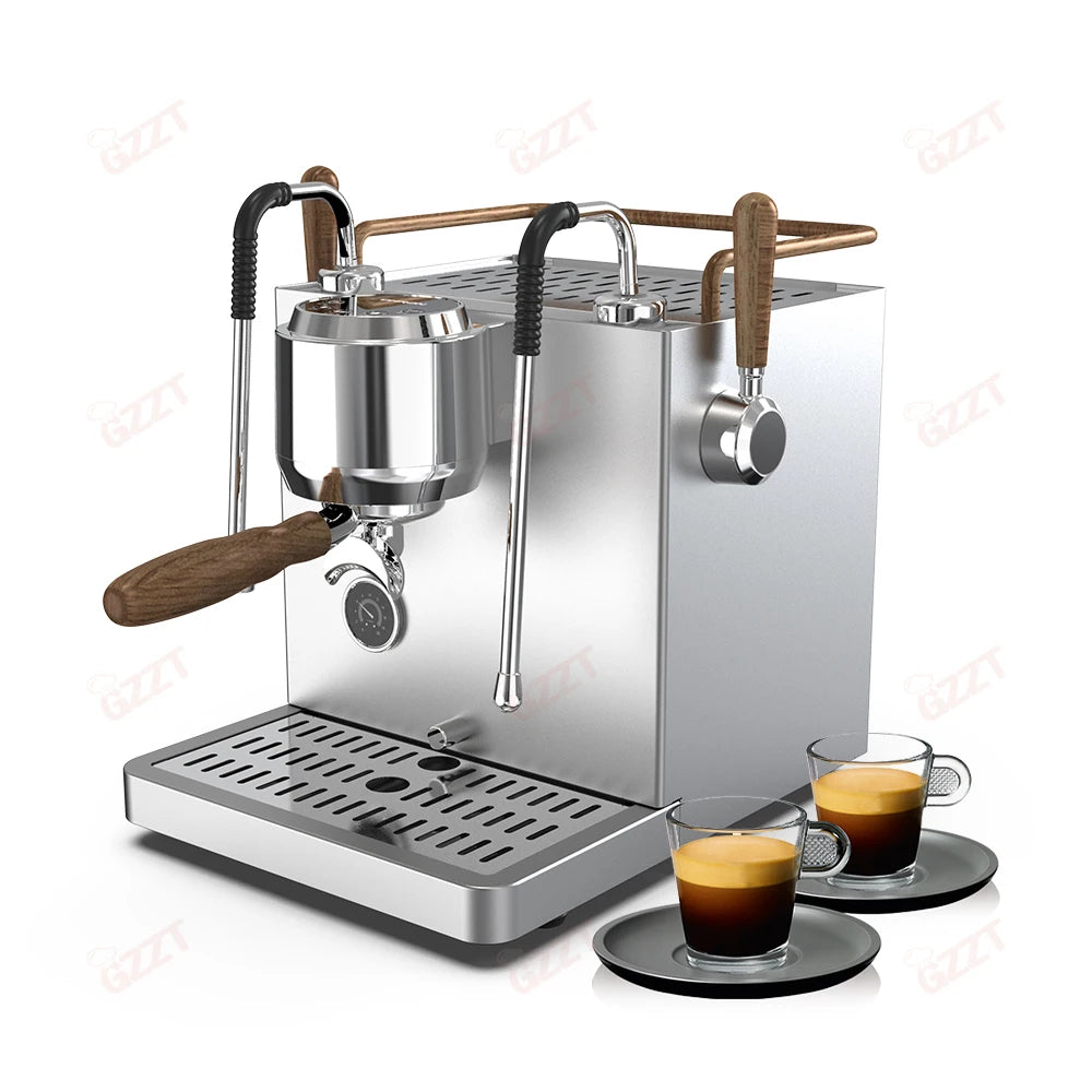 GZZT CM-D1 Semi-automatic Espresso Machine Small Commercial Coffee Machine Double Pumps and three Boilers 220V