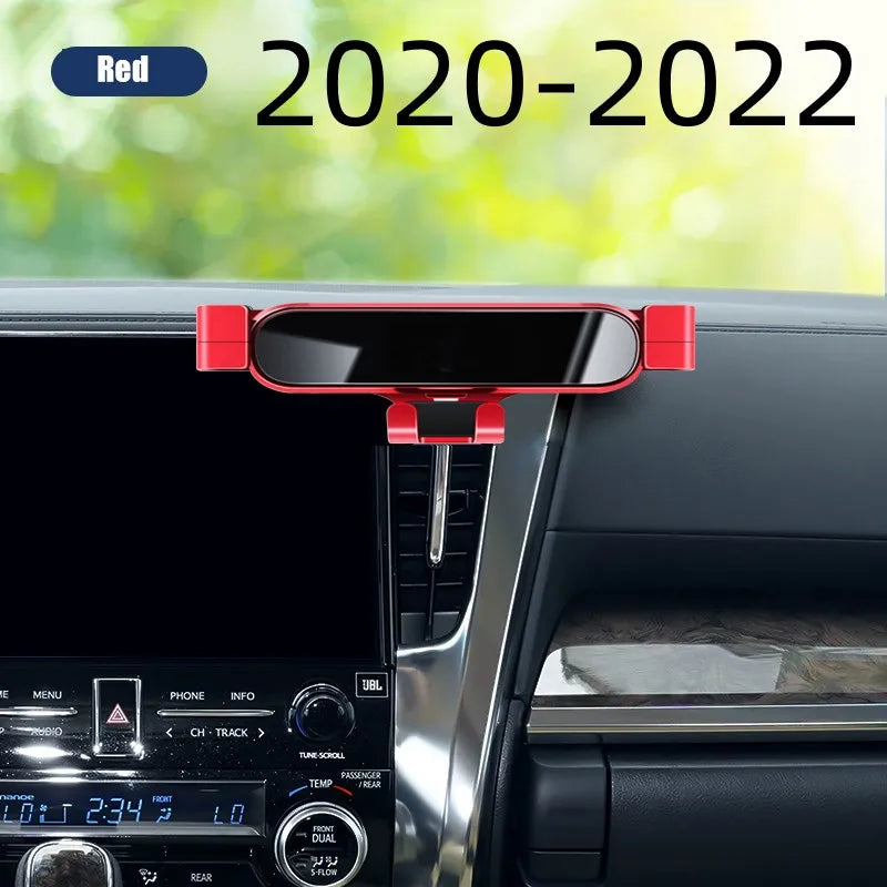 Car Phone Holder For Toyota Alphard 2015 - 2023 ANH30 Styling Bracket GPS Stand Rotatable Support Mobile Accessories