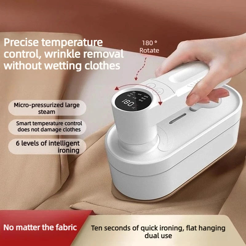 EU220V US110V Digital Display Portable Mini 1200W Household Clothing Flat Ironing and Hanging Ironing Dual-purpose Steam Iron