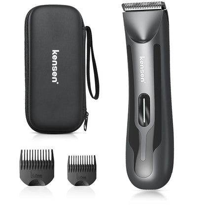 KENSEN S10 Electric Body Hair Trimmer for Men Women Balls Shaver Hair Removal Bikini Trimmer Groin Groomer Clipper Beard Razor