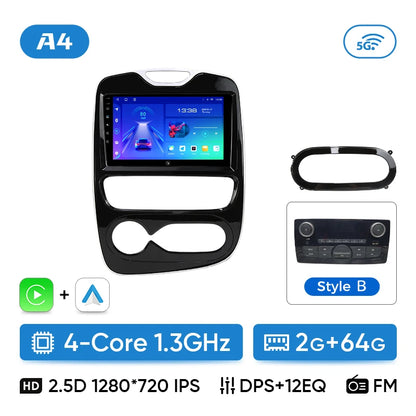 Ainavi Car Radio For Renault Clio 4 2012 2013 2014 2015 2016 2017 2018 Wireless Carplay Android Auto Multimedia 2 Din autoradio