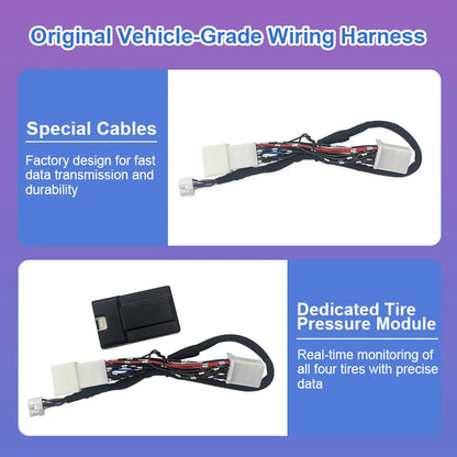 Car TPMS Tire Pressure Monitoring Display System Tire Pressure Monitor Security Alarm For Toyota Corolla Altis 2019 -2023