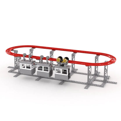 MOC STEM Technological Building Blocks Railway Track Cable Model Science Toys For Children Antistress Assembly Bricks Kits