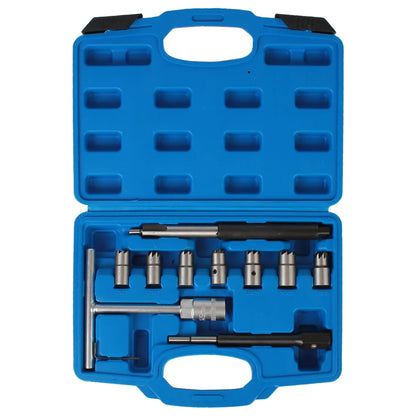 Car Diesel Injector Seat Cutter Set Oil Nozzle Reamer Carbon Remover Clean Kit Auto Repair Tool Automotive Accessories Universal