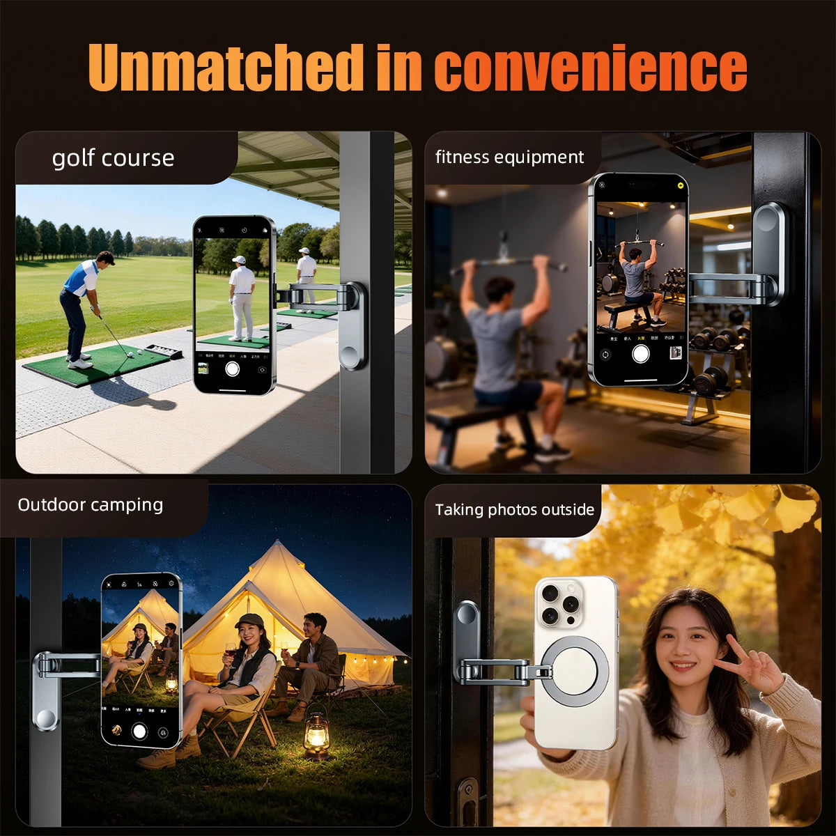 Metal Magnetic Universal Car Phone Holder Foldable Phone Stand Mount GPS Support Fit All phone USE For Gym Outdoor Selfie Office