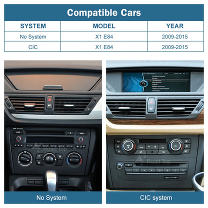 1920*720 Linux Touch Screen Wireless Carplay Android Auto Car Multimedia Player Display For BMW X1 E84 2009-2015 CIC