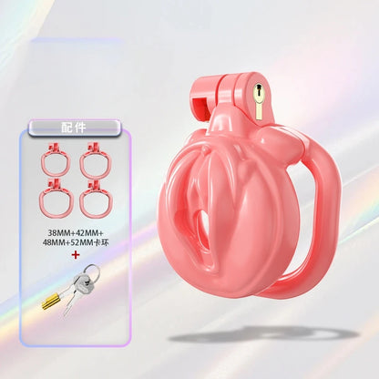 Male Chastity Cage Resin Breathable Design Secure Lock Anti Removal Discreet Device Adjustable Ring Personal Wellness Adult Toy