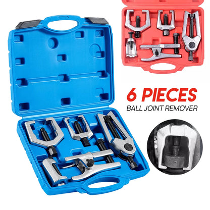 PORIYA 6pcs Ball Joint Remover Kit Bearing Puller Front End Service Tie Rod Pitman Arm