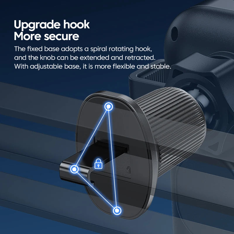 Universal Car Wireless Charging Mobile Phone Holder Air Outlet Mount Transparent Vehicle Navigation Bracket for Smartphones
