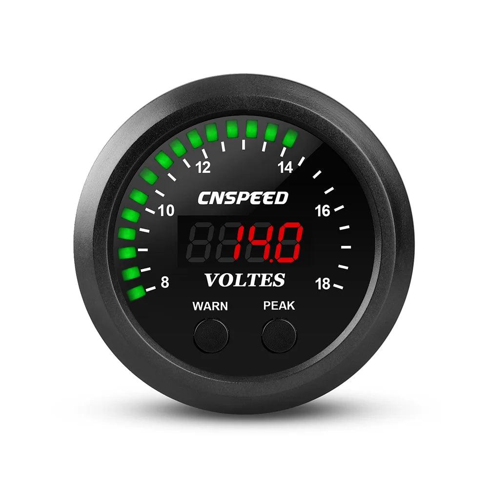 Auto Meter 2'' 55MM Ultra-Thin Car Exhaust Meter Fuel Pressure Gauge Water Temperature Gauge Booster Gauge Voltmeter