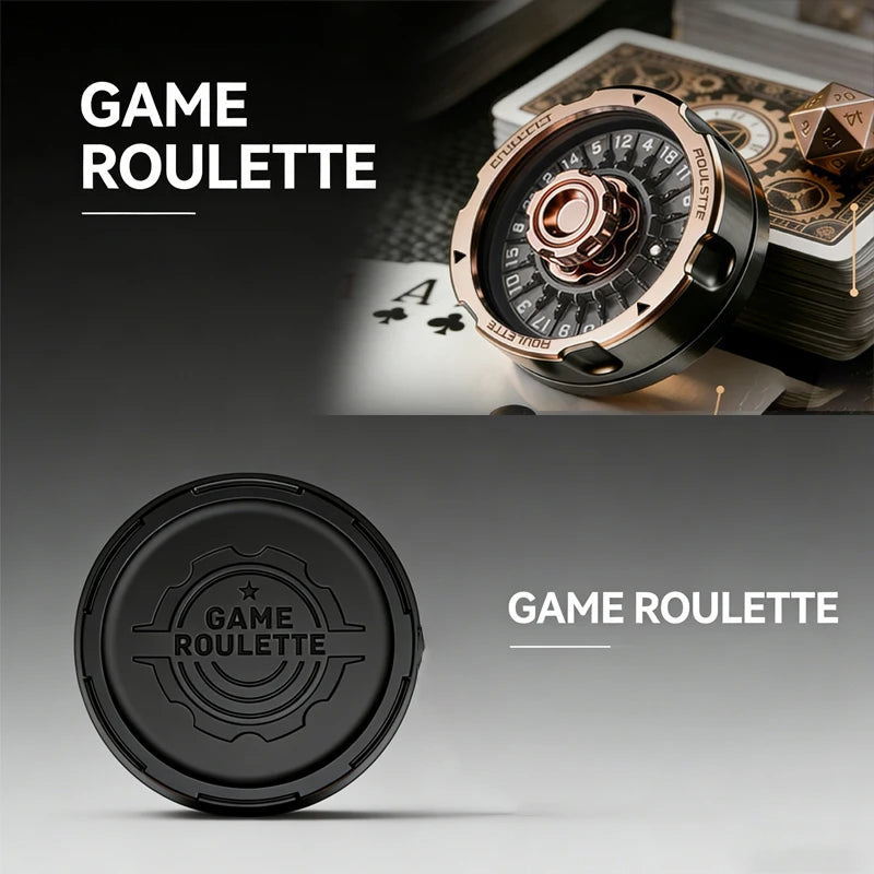 D20 Lucky Roulette Wheel Fidget Spinner Anti Stress Toy EDC Hand Toy Desk Gadget DND Table Game Decompression Spinning Dice Gift