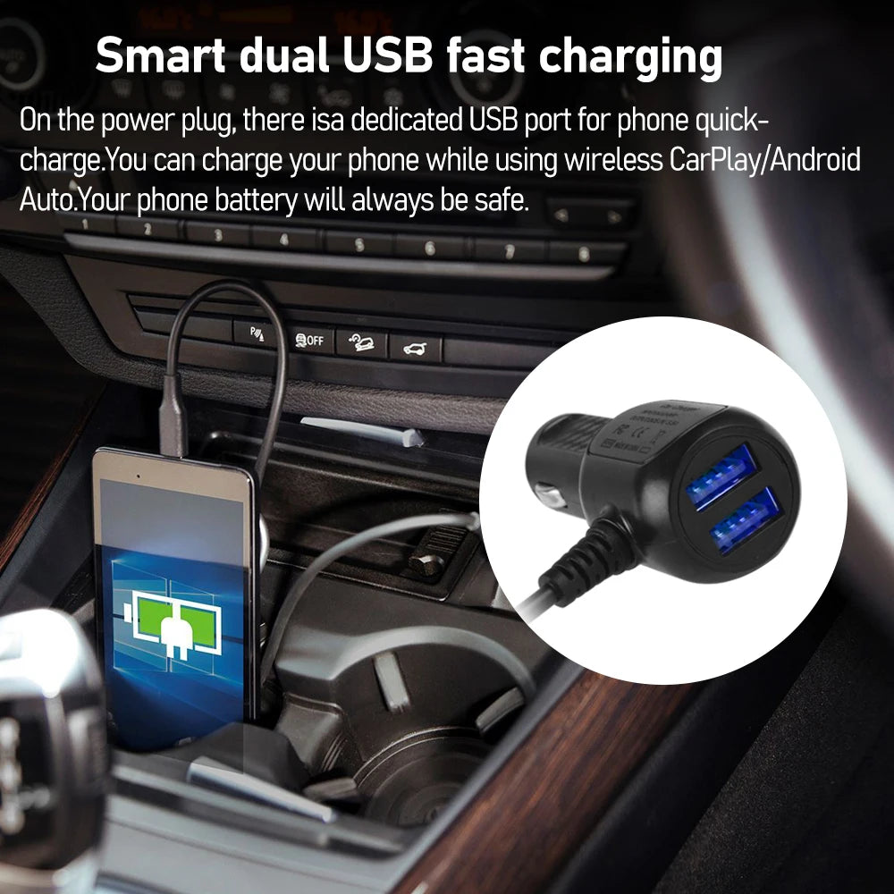 7" / 9" Portable Wireless Carplay Android Auto Car Radio Multimedia Player IPS Touch Screen AUX USB Bluetooth Mirror Link AHD