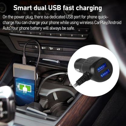 7" / 9" Portable Wireless Carplay Android Auto Car Radio Multimedia Player IPS Touch Screen AUX USB Bluetooth Mirror Link AHD