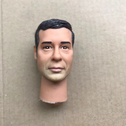 Male Doll Heads Quality Makeup Doll Figure Collection Doll Parts Famous Men Stars Rare Face Doll Heads DIY Toy Accessories