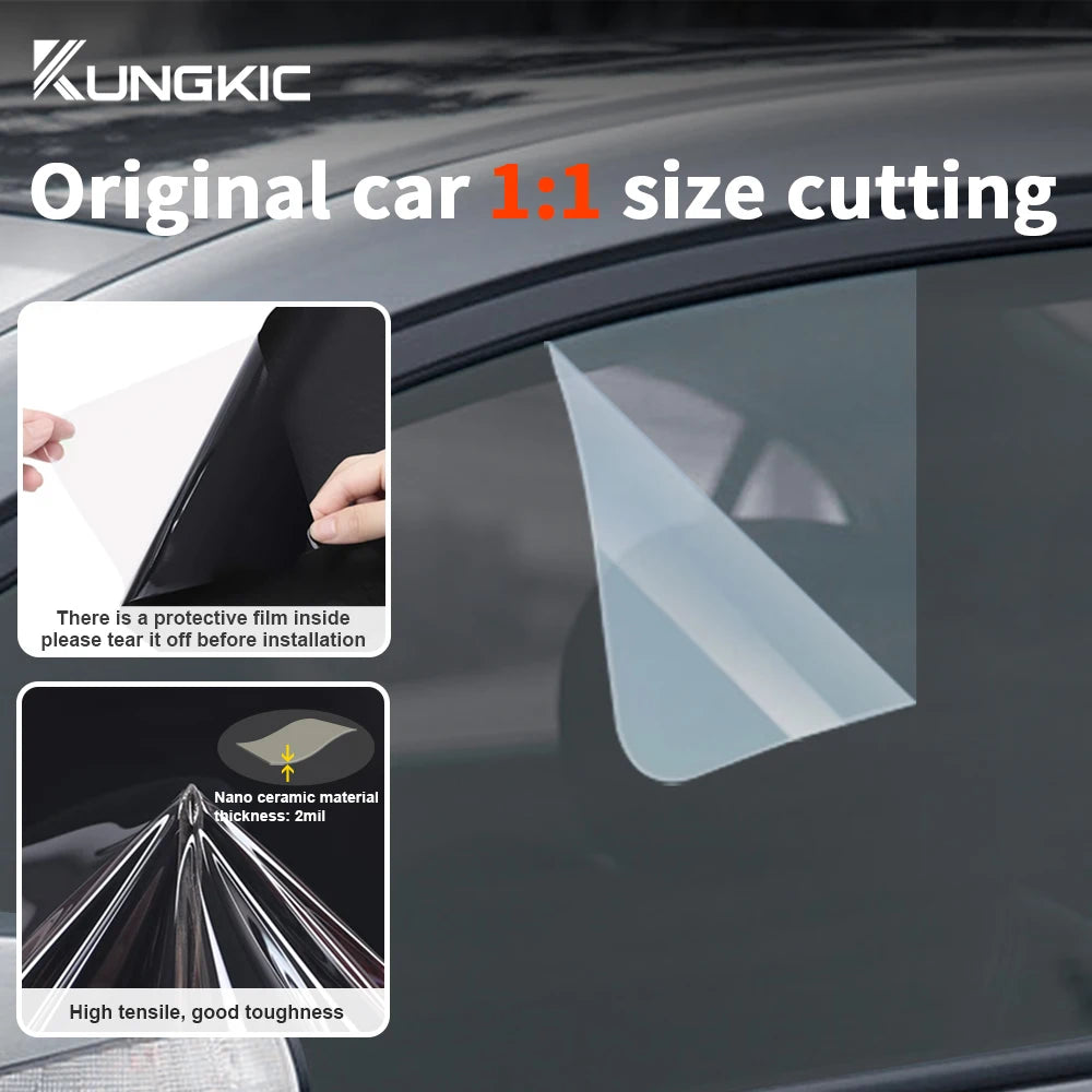 Pre-Cut Car Window Privacy Tint Film For Tesla Model 3 2020-2023 Auto solar UV Protector films for Tesla Model 3 Highland 2024