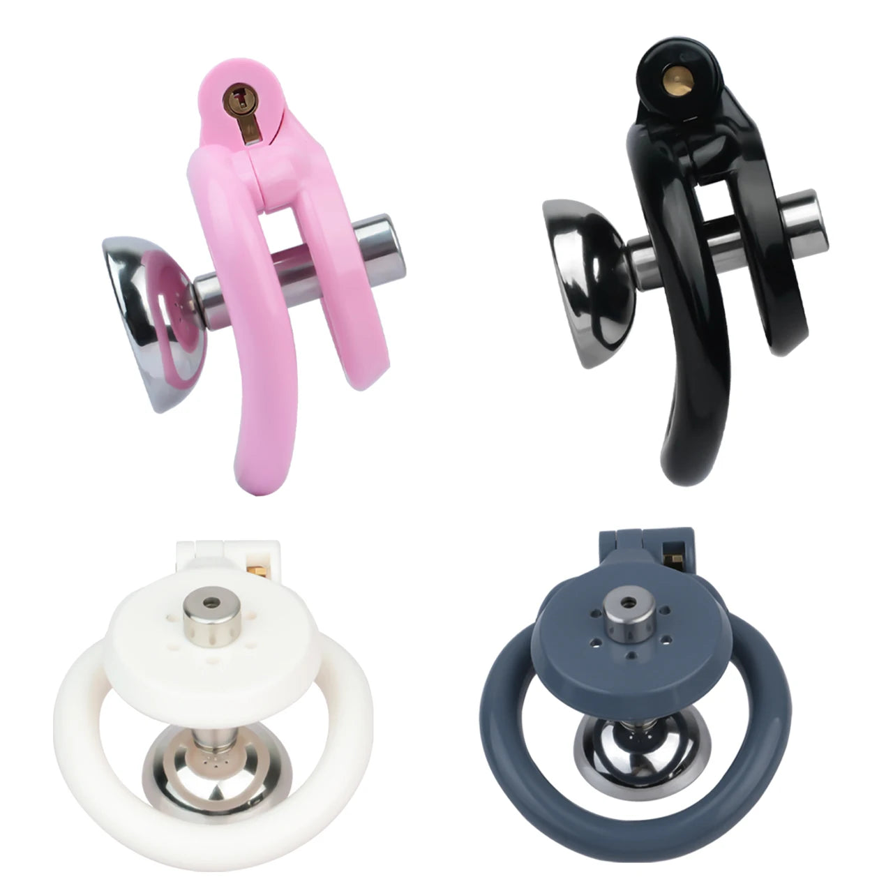 FRRK 4 Size Rings Resin Sissies Urethral Inverted Male Chastity Cage With Metal Urine Catheter 정조대 Penis Lock BDSM Men's Sex Toy