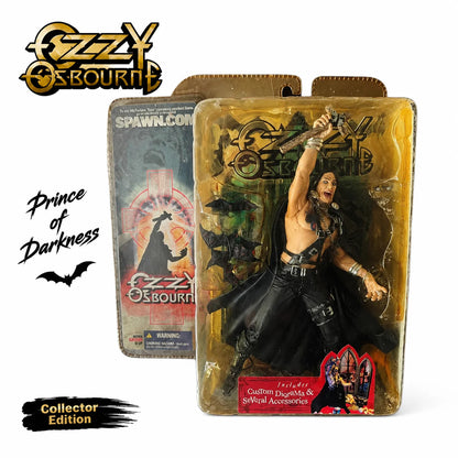 Ozzy Osbourne Diorama Action Figure 2003  Toys Factory Sealed Rare Collectible Statue Model Slightly Yellow For Hobby Collectors