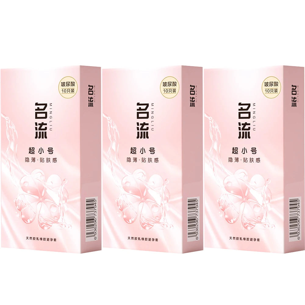 30pcs Ultra Thin Condoms for Men Anti Falling Off 45mm 49mm Small Size Penis Sleeve Slim Fit Sex Toys Condom Couples Sex Tools