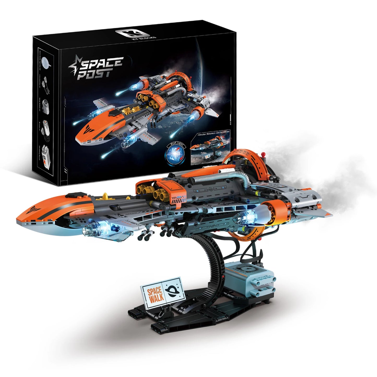 764PCS Space Shuttle MOC Building Blocks DIY Aerospace Spaceship 3D Model STEM Educational Toy Kids Birthday Christmas Gift