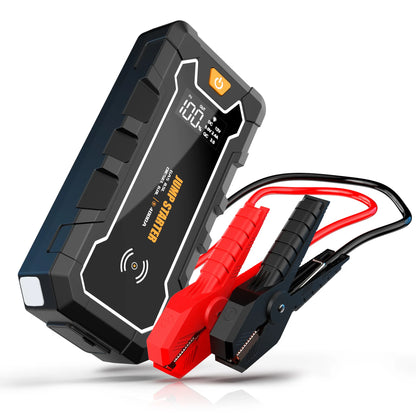 SUKIN 12V 4000A Large Capacity Car Jump Starter Power Bank Equipped With LED Light And USB Port for Phone Wireless Charging