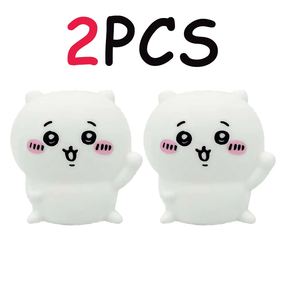 2026 Chiikawa Anime LED Night Light Hachiware Usagi Rabbit Lamp Bedroom Desktop Decor Birthday Gift for anyone Best Gift Toy