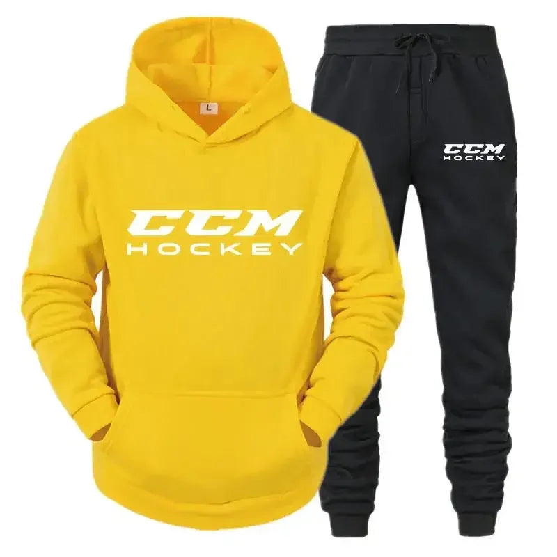Autumn and winter men's sportswear set  high-quality casual sportswear  hooded sweatshirt