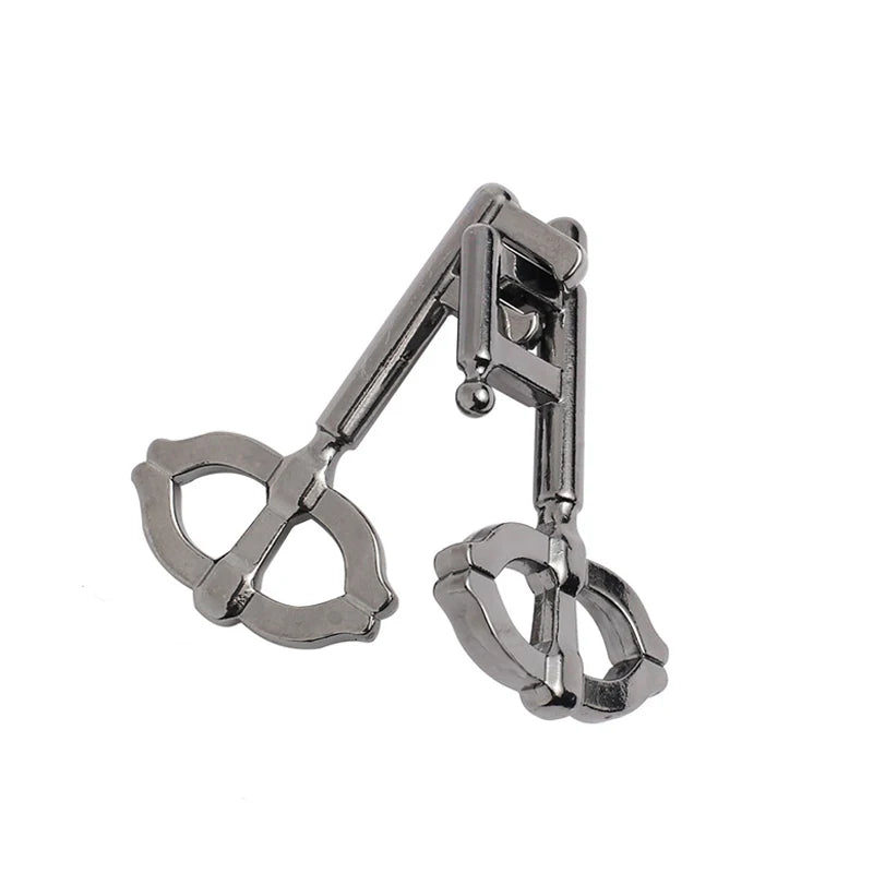 Difficult Disentanglement Brain Teaser Metal Puzzles For Adults and Kids Smart Logic IQ Test Mind Challenge Educational Toys
