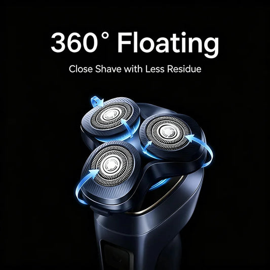 Mijia Electric Shaver Pro 360° Floating Head Dual Ring Lock Smart Color Display IPX8 Wet & Dry USB-C Long Battery Razor