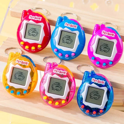 Collector's Edition Aqua Blue 3D Interactive Tamagotchi, Virtual Pet Retro Game Gift for Gamers