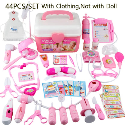 Family Role Play Doctor Kit – Medical Toys for Kids with Stethoscope, Glasses & Tools, Fun Pretend Play Gift
