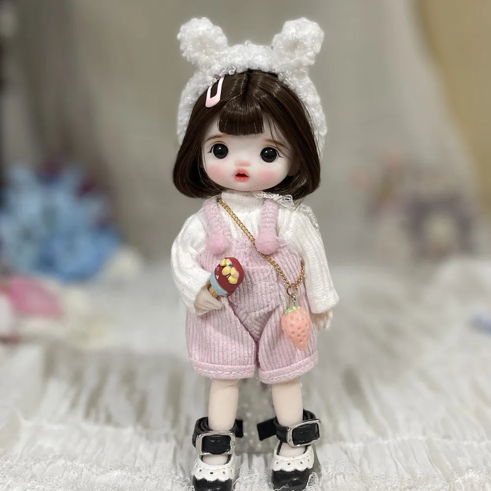 Original Bjd Diy Dress Up Doll 1/8 Joint Mobility Fashion Princess Doll 3d True Eye Girl.S Birthday Full Set Accessories Gift