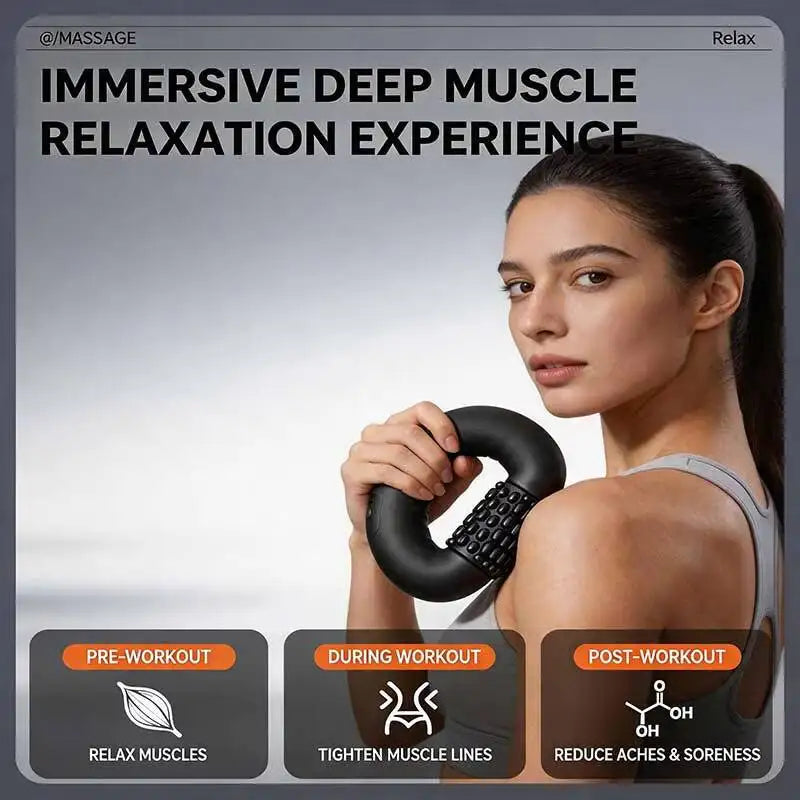 Electric rolling percussion massager Kneading deep Tissue Muscle Recovery BODYSHAPING MANUAL body MASSAGE ROLLER Fatigue Relief