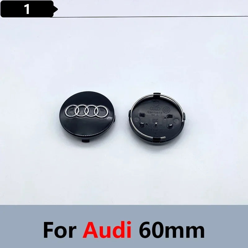 4pcs 60mm 61mm 69mm 68mm 77mm Car Styling Wheel Center Cap Hub Covers Badge 4B0601170 For Audi A3 A4 A5 A6 A7 A8  S6 Accessories