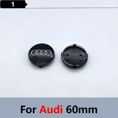 4pcs 60mm 61mm 69mm 68mm 77mm Car Styling Wheel Center Cap Hub Covers Badge 4B0601170 For Audi A3 A4 A5 A6 A7 A8  S6 Accessories