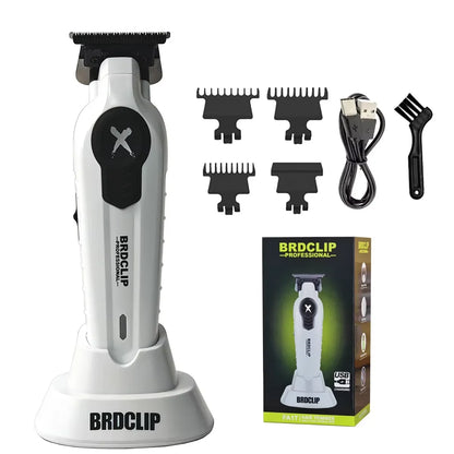 New 2026 BRDCLIP FA1T Green Professional Hair Trimmer Barber Carving Gradient Finish Machine Electric Clipper with Charger Stand
