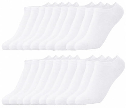 10/20 Pairs Womens and Mens Non Slip Ankle Socks Low Cut Invisible Liner Ankle Socks Cotton Breathable No-Show Sport Socks