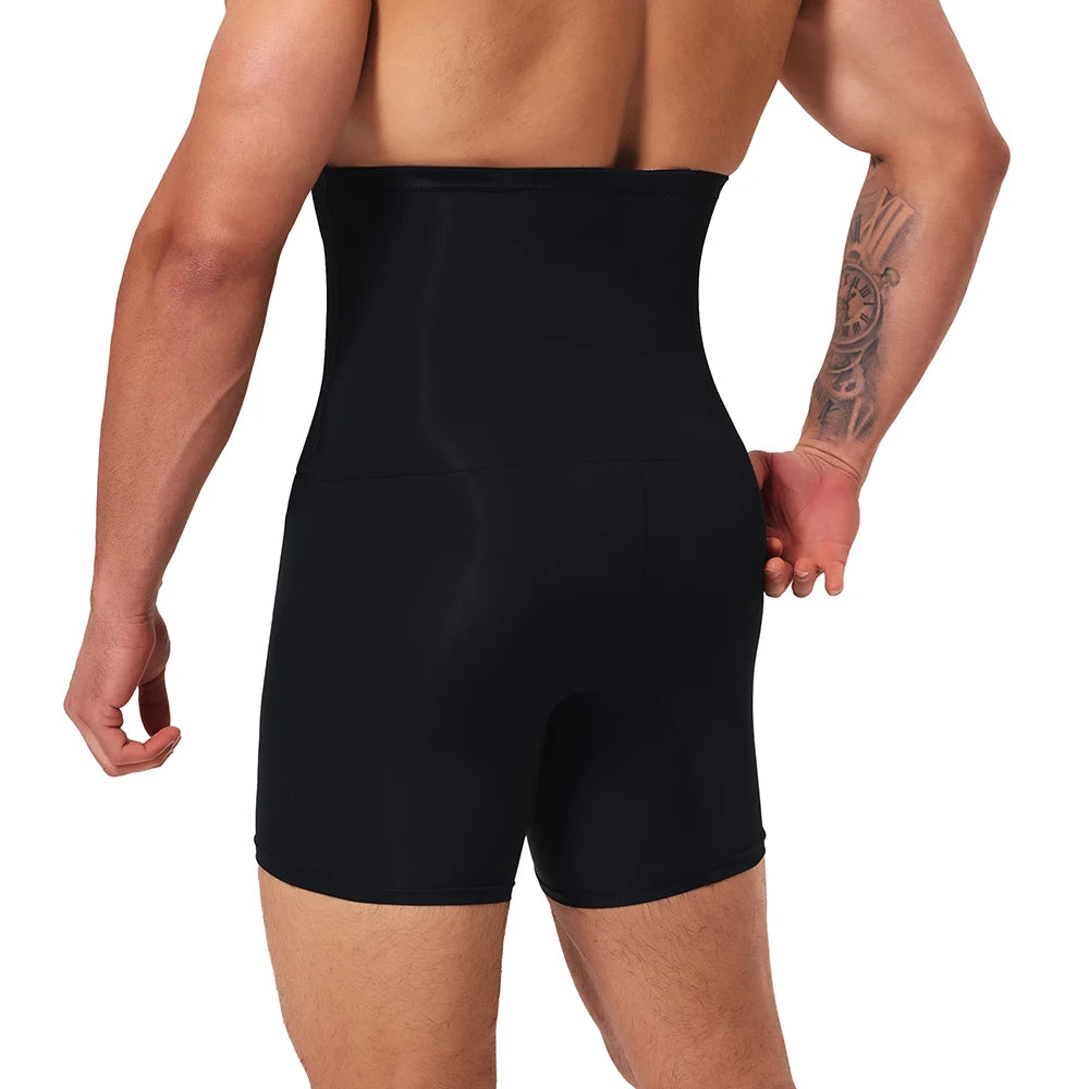 2 in 1 Mens Body Shaper Tummy Control Compression Shorts Waist Trainer Shapewear Butt Lifter Anti Chafing Boxer Underwear New in