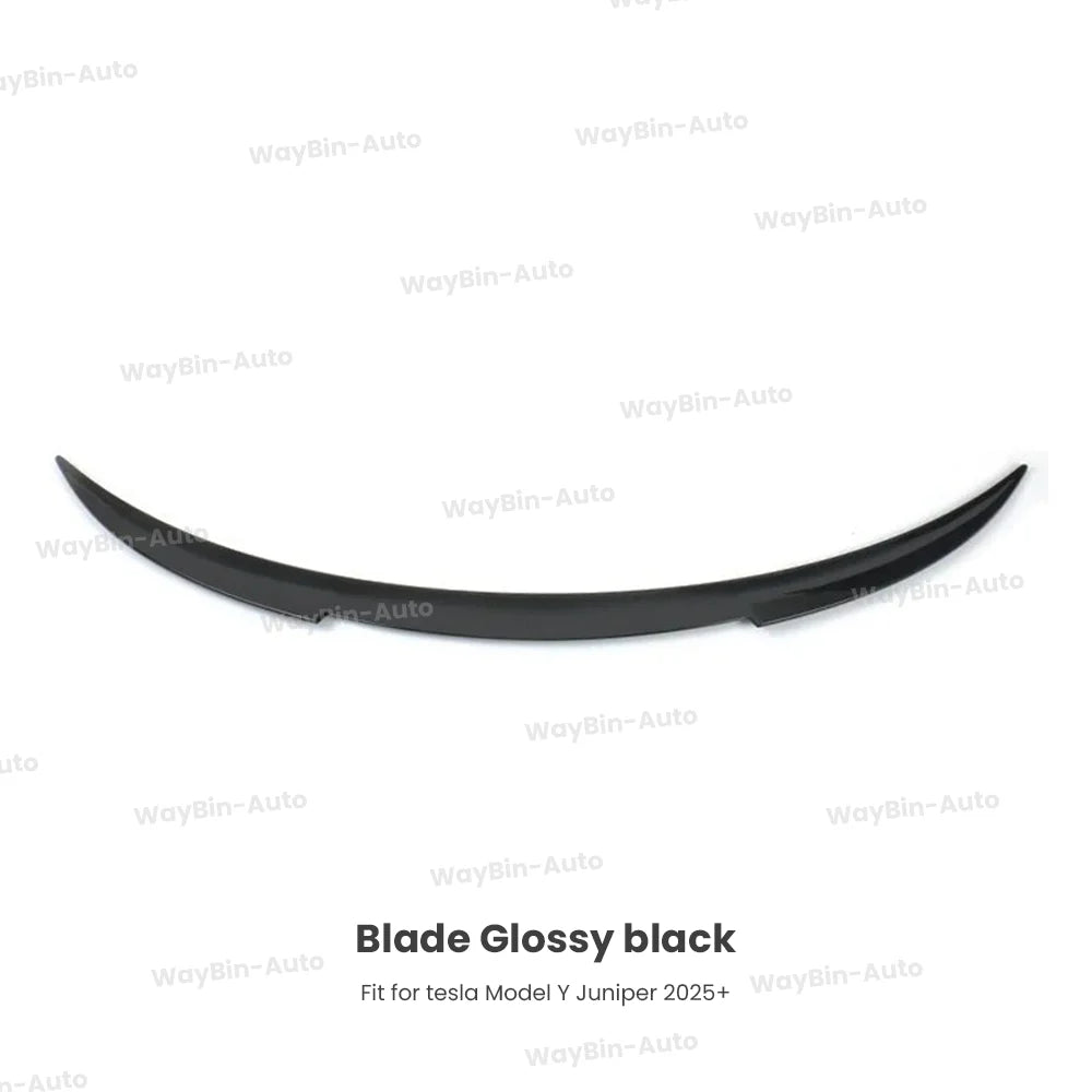 Matte Black  Rear Trunk Spoiler for Tesla Model Y Juniper 2025 - Easy Install Carbon Fiber Trim Blade Wing Body Kit Auto Tuning