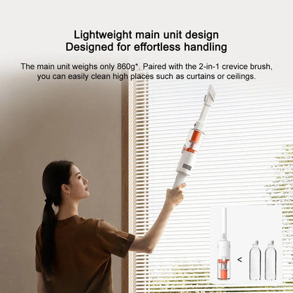 MIJIA Lightweight Vacuum Cleaner 22,000Pa Suction, 2 Cleaning Mode,Washable Accessories,Type-C 40min Run, Chinese Version