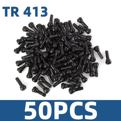 4/8/50/100PCS TR413 TR414 Vacuum Tire Rubber Valve Core Tubeless Tire Valve Core Automotive Tire Valve Valve Automotive Parts