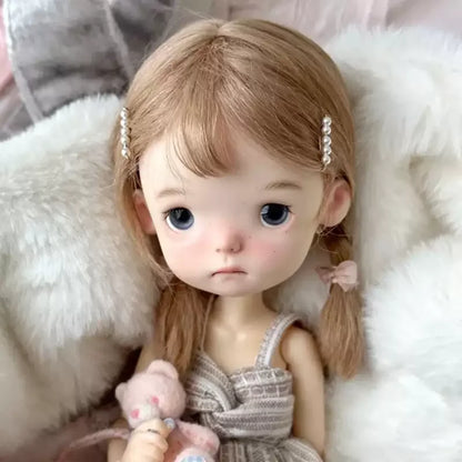 2026 New 1/6 SD BJD Doll Head - Little P Beautiful Girl Resin Toy High Quality Makeup Just a Head Gift Free