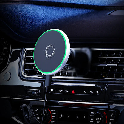 For KIA EV5 2024 2025 Car Phone Holder Screen Fixed Base Magnetic Car Mobile Phone Wireless Charging Stand Rotatable MagSafe