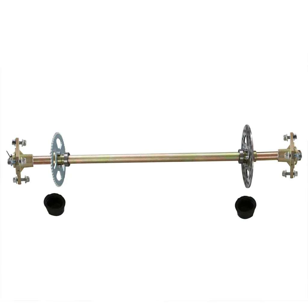 TDPRO Karting Accessories Go Kart DIY Rear Axle Assembly Wheel Hub Kit with 2pcs 4.10-6 Wheels For Mini Kids ATV QUAD Buggy