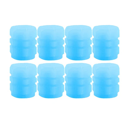 20Pcs Luminous Tire Valve Caps Car Fluorescent Tyre Valve Stem Caps Cover Night Glowing Bike Motorcycle Car Wheel Decoration